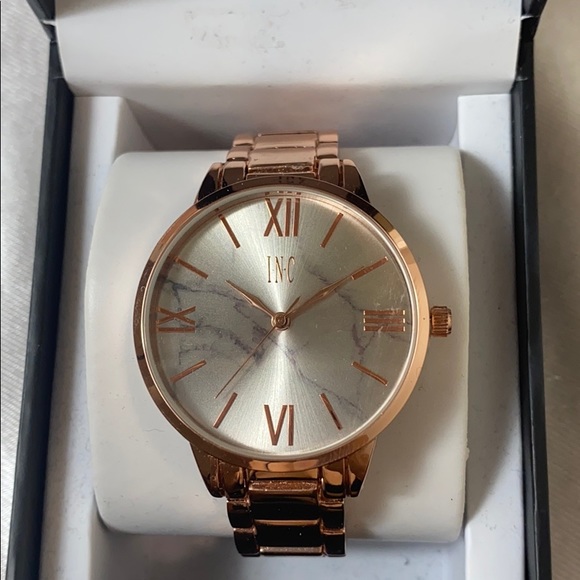 I.N.C. Women's Rose Gold-Tone Bracelet Watch - Picture 5 of 6